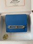 Hermès Mini Roulis Bag Light Blue Evercolor Gold Hardware H50321 - Default Title - View 1