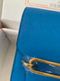 Hermès Mini Roulis Bag Light Blue Evercolor Gold Hardware H50321 - Default Title - View 7