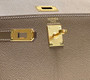 Hermes Kelly Mini II Bag 20 Gray Epsom with Gold Hardware - Default Title - View 6