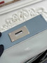 Hermès 24/24 Mini Bag Blue Evercolor Swift Leather Silver - Default Title - View 8