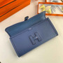 Hermes Wallet Clutch Swift Leather 29cm In Blue - Default Title - View 2