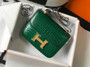 Hermes Constance Bag Green Crocodile Leather Gold H2802 - 18cm - View 1