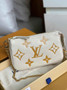 Louis Vuitton Mini Pochette Accessoires M80732 Beige Leather - Default Title - View 1