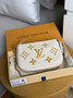 Louis Vuitton Mini Pochette Accessoires M80732 Beige Leather