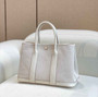 Hermes Garden Party 30 bag 38270 Beige Cloth With Beige Leather - Default Title - View 2