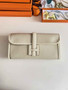 Hermes Jige Elan 29cm Wallet Clutch Swift Leather Beige lizard - Default Title - View 1