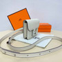 Hermes Constance Slim Wallet Beige Epsom Leather Silver H082087 - Default Title - View 2