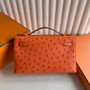 Hermès Kelly Pochette, Kelly Cuts Ostrich Leather