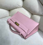 Hermes Kelly Bag 22 Pink Swift Leather Gold Hardware - Default Title - View 2