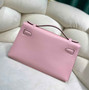 Hermes Kelly Bag 22 Pink Swift Leather Gold Hardware - Default Title - View 4