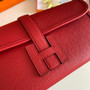 Hermes Jige 29 Wallet Clutch In Epsom Leather Red - Default Title - View 6