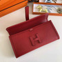 Hermes Jige 29 Wallet Clutch In Epsom Leather Red - Default Title - View 2