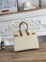 Hermès Birkin 25 Bag Beige Brown Epsom Leather - gold - View 4