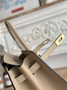 Hermès Birkin 25 Bag Light Gray Epsom Leather H625650 - gold - View 12