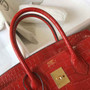 Hermès Birkin Bag 30cm Red Crocodile Leather Gold Hardware - Default Title - View 3