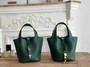 Hermès Picotin Lock 18 pocket bag Togo Leather H935100 dark green - silver - View 1