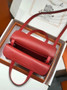 Hermes Halzan 25 Bag Togo Leather Gold H082188 - Default Title - View 6