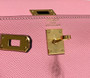 Hermes Kelly Mini II Bag 20 Light Pink Epsom with Gold Hardware - Default Title - View 7