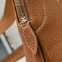 Hermes Bolide Messenger bag in Togo calfskin Brown - Default Title - View 7