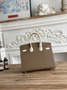 Hermès Birkin 25 Bag Gray Beige Epsom Leather - gold - View 9