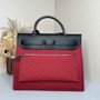 Hermès Herbag Zip 31 hobnailed bag h085131 black red - Default Title - View 3