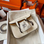 Hermes Halzan 25 Bag Togo Leather Gold H082187 - Default Title - View 3