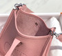 Hermès Evelyne 18 Togo Leather Shoulder Mini Bag Silver Pink - Default Title - View 9