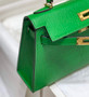 Hermes Mini Kelly II Bag 19 Gold Hardware with Epsom Green - Default Title - View 9