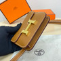 Hermes Constance Slim Wallet Tan Epsom Leather Gold H082084 - Default Title - View 5