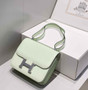 Hermes Constance 23 Box Epsom Leather Light Green Silver H082904 - Default Title - View 1