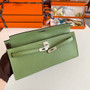 Hermès Kelly Cut Clutch 31cm Epsom Leather Green Silver - Default Title - View 6