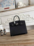 Hermès Birkin 25 Bag Black Epsom Leather H625656 - gold - View 3