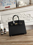 Hermès Birkin 25 Bag Black Epsom Leather H625656 - gold - View 2
