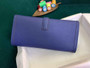 Hermes Jige 29cm Wallet Clutch In Epsom Leather Dark Blue - Default Title - View 3