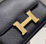 Hermes Constance 23 Box Epsom Leather Black Gold H082900 - Default Title - View 4