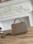 Hermes Kelly Bag 19 Epsom Leather Dark Gray Gold H82333 - Default Title - View 2