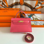 Hermès Kelly II Sellier Mini 2024 Pink Goatskins Leather Gold - Default Title - View 2