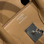 Hermès Birkin Bag 25cm Apricot Swift Leather Canvas Silver Hardware - Default Title - View 4