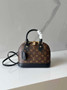 Louis Vuitton Alma BB Mini Top Handle Bag M53152 Monogram Black
