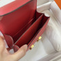 Hermes Constance Bag 19 Red Epsom Leather Gold H083900 - Default Title - View 7