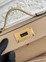 Hermès 24/24 Mini Bag Evercolor Swift Leather Gray Gold - Default Title - View 7