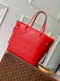 Louis Vuitton Neverfull MM Bag M12755 Red Epi grained leather