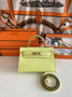Hermès Kelly II Sellier Mini 2024 Lemon Yellow Goatskins Leather Gold - Default Title - View 2