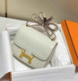 Hermes Constance Bag Beige Crocodile Leather Gold H2806 - 18cm - View 2