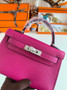 Hermès Kelly II Sellier Mini 2024 Purple Goatskins Leather Silver - Default Title - View 6