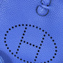 Hermes Evelyne III 17 Togo Dark Blue Leather Bag Silver H5667 - Default Title - View 3