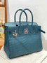 Hermès Birkin Bag 30cm Dark Blue Crocodile Leather Gold Hardware H8885 - Default Title - View 3