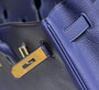 Hermès Birkin 30cm navy blue Togo Gold Hardware - Default Title - View 6