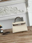 Hermes Kelly Bag 19 Beige Epsom Leather Silver H82308 - Default Title - View 1