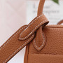 Hermes Lindy Mini Bag Camel Togo Leather Gold Hardware H8607 - Default Title - View 7
